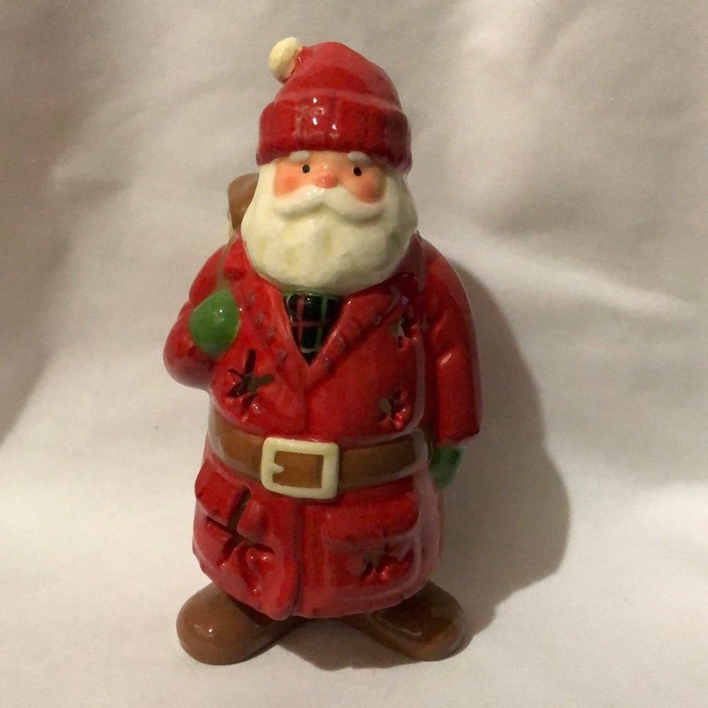 Hallmark Ceramic Santa Votive Candle Holder